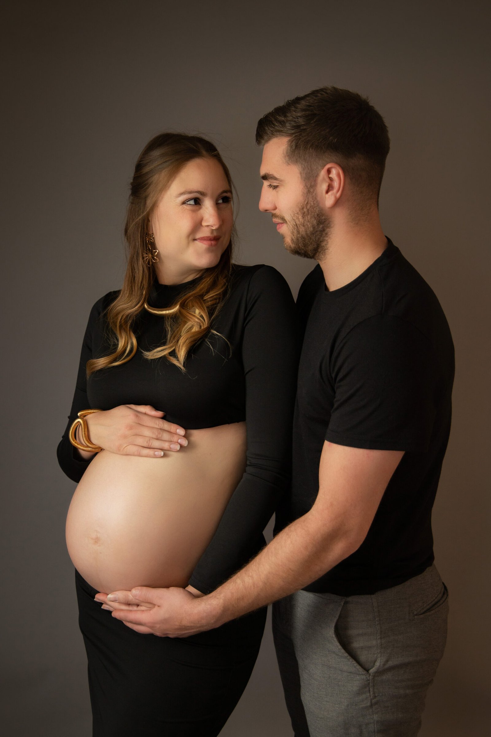 Shooting grossesse en couple à Troyes